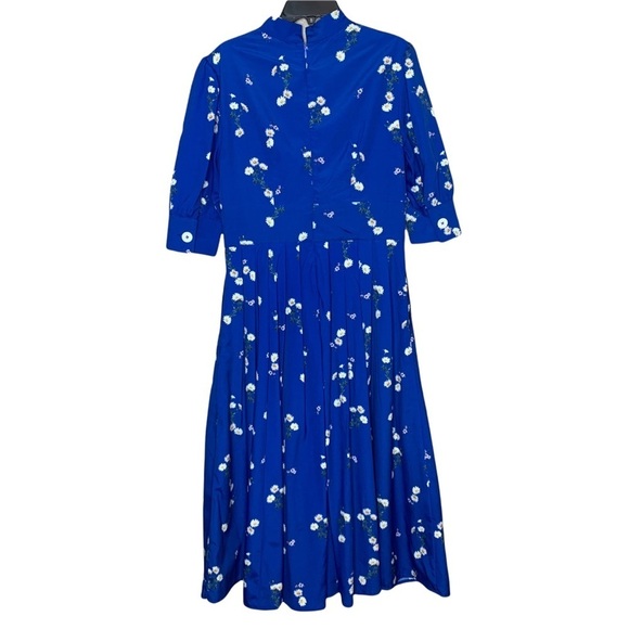 Wayward Fancies eShakti Dress Blue Floral Midi Size S 6 - Picture 11 of 11